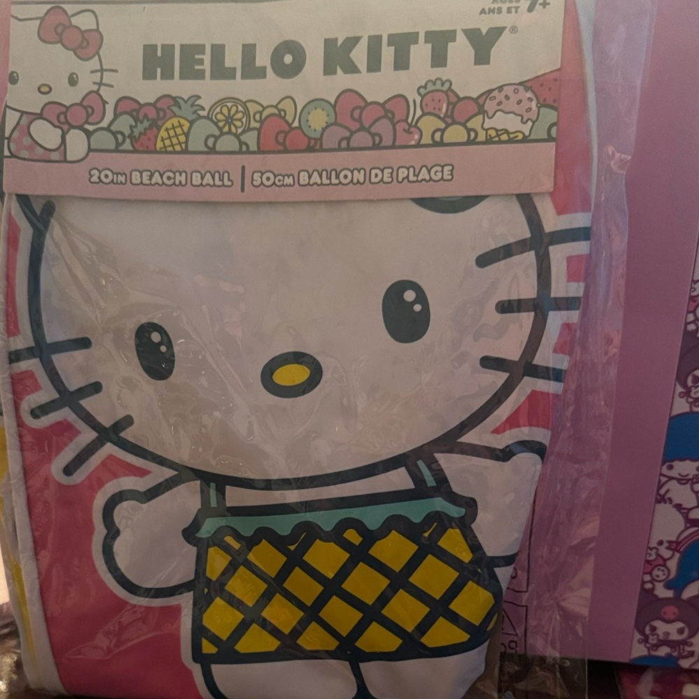 COLLECTIBLE LIMITED EDITION HELLO KITTY BEACH BALL 20IN.